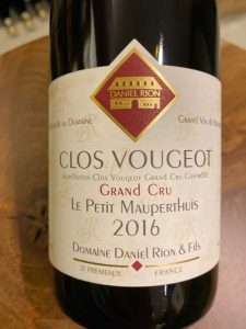 Domaine Daniel Rion & Fils Clos Vougeot 'Le Petit Maupertuis' Grand Cru